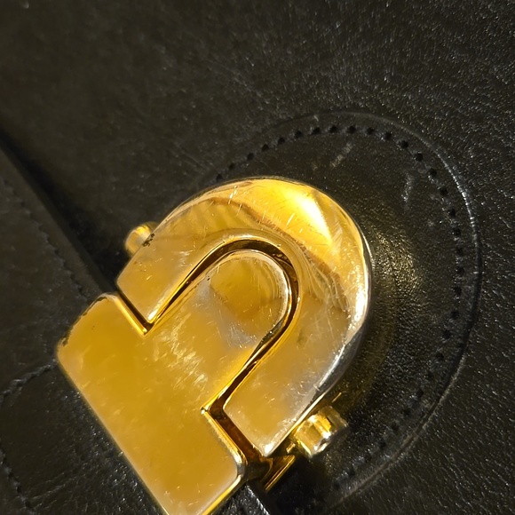 CLASSIC BLACK LEATHER OROTON SHOULDER BAG PURSE 👜 👛 9"×8"×2" - Picture 13 of 13